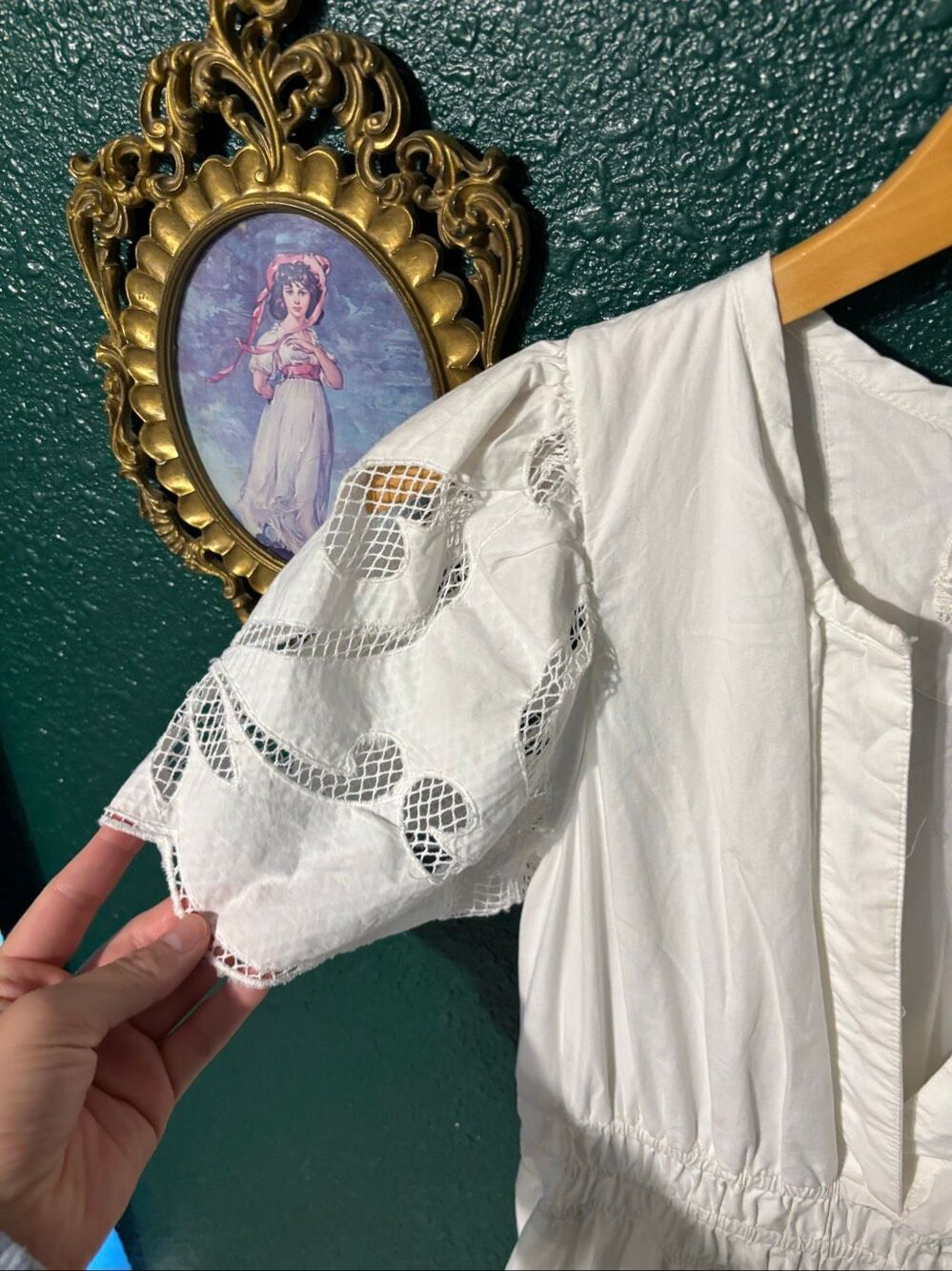 Anthropologie The Somerset Maxi Dress: Cutwork Edition White Sz Medium - Picture 3 of 6